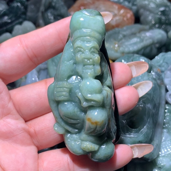 翡翠未镶嵌颈饰保真天然A货翡翠