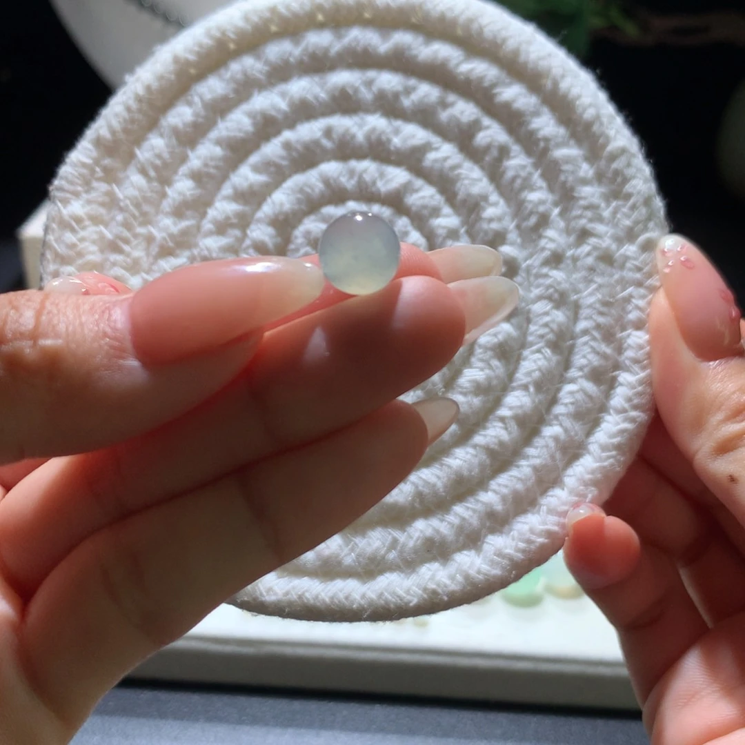 翡翠散珠天蓝色珠珠卡9.52