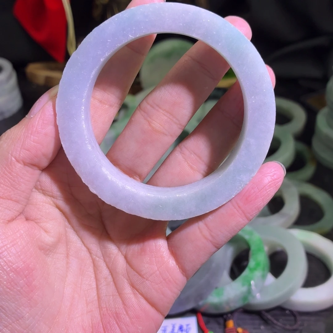 定制翡翠未镶嵌天然翡翠A货毛胚手镯定制