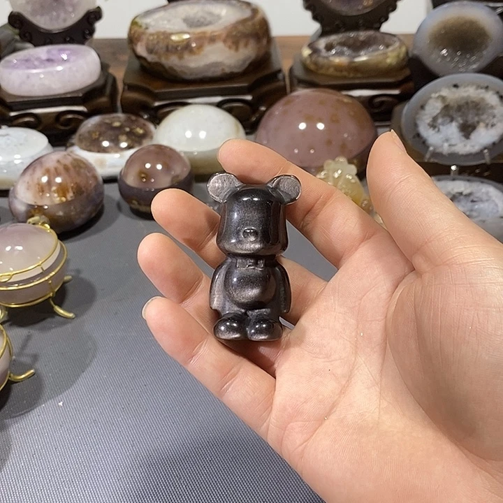 未镶嵌水晶摆件暴力熊