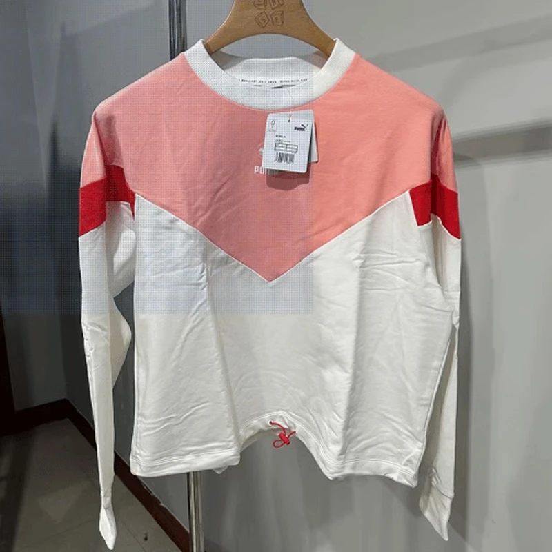 PUMA/彪马卫衣女款春秋时尚潮流拼色运动休闲套头卫衣531406