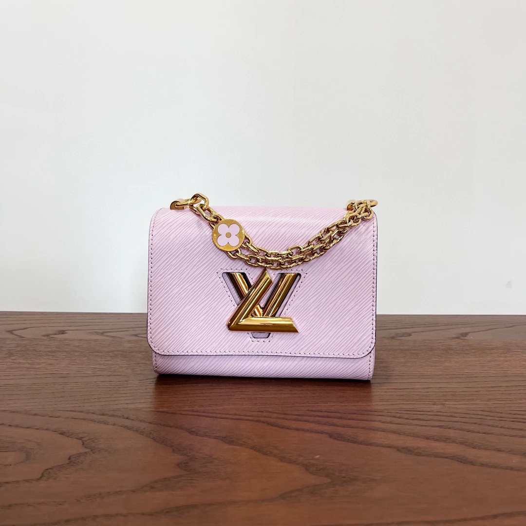 99新 LouisVuitton/路易威登 水波纹小号twist链条包 尺寸18×13.5