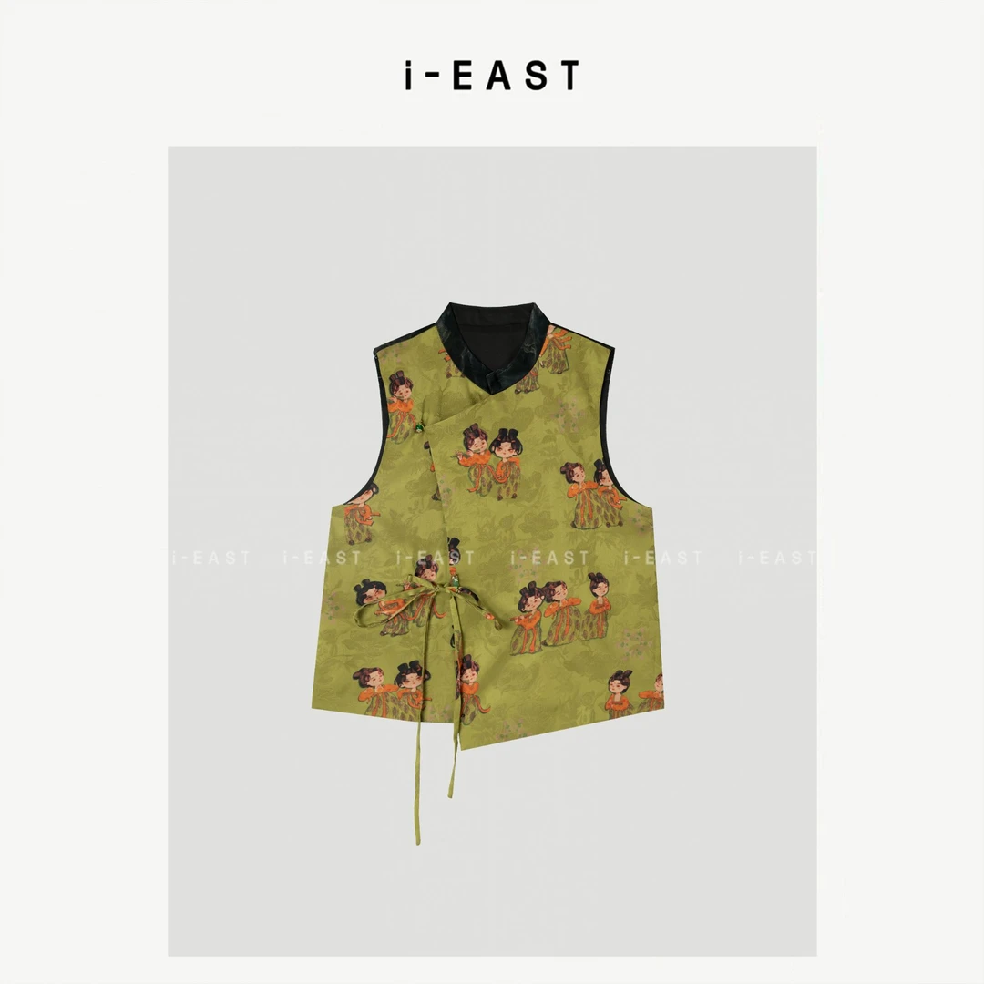 i-EAST QQ 岁岁暖~新中式小糖人马甲-5X GF5536