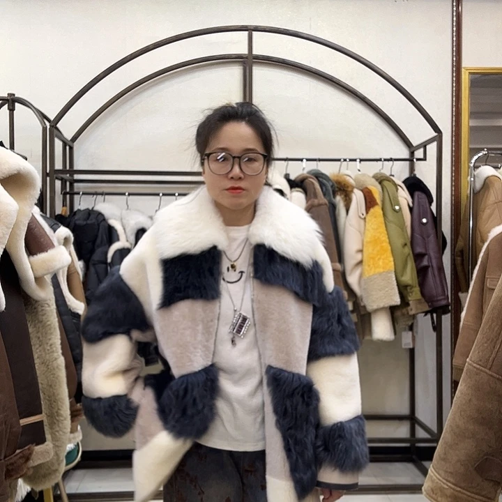 真皮皮衣皮毛一体140斤以内