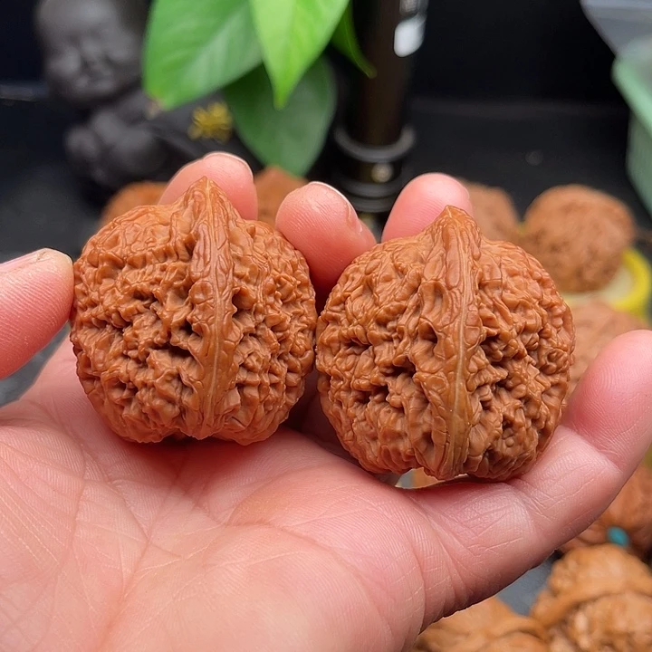 把件文玩核桃全品大蒜头边40肚43