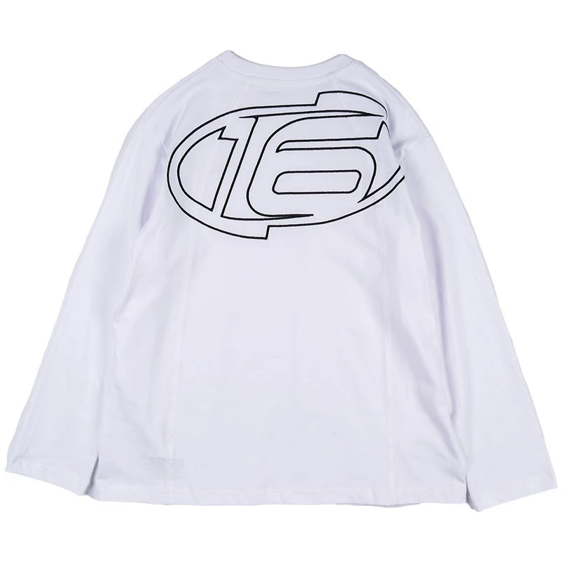 Y7954男童打底衫春装中大童棉T恤帅气刺绣圆领百搭上衣儿童潮