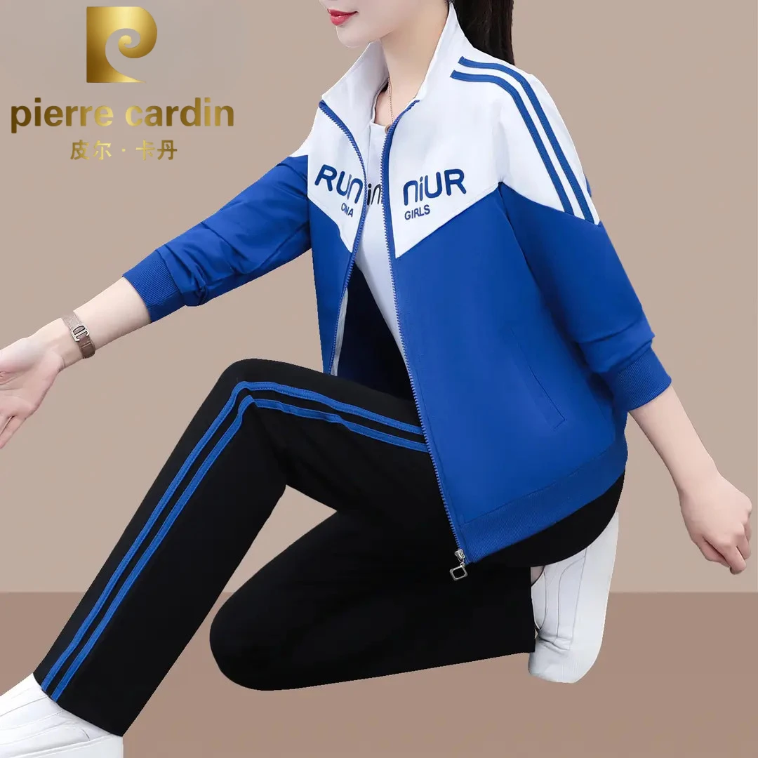 皮尔卡丹新款广场舞服装新款套装2025年春秋运动服女装演出三件套