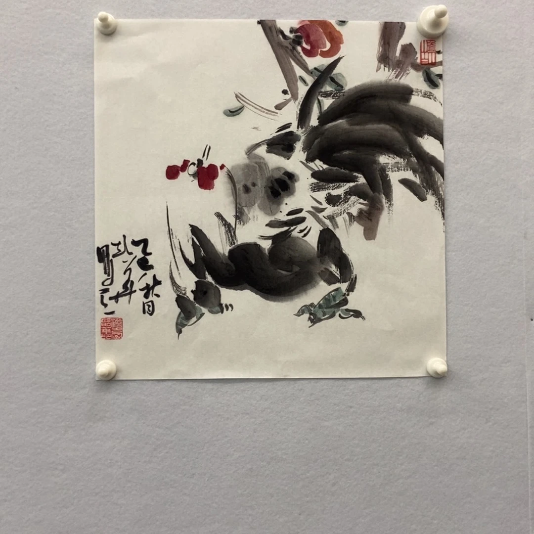 国画墨鱼精品墨鱼精品