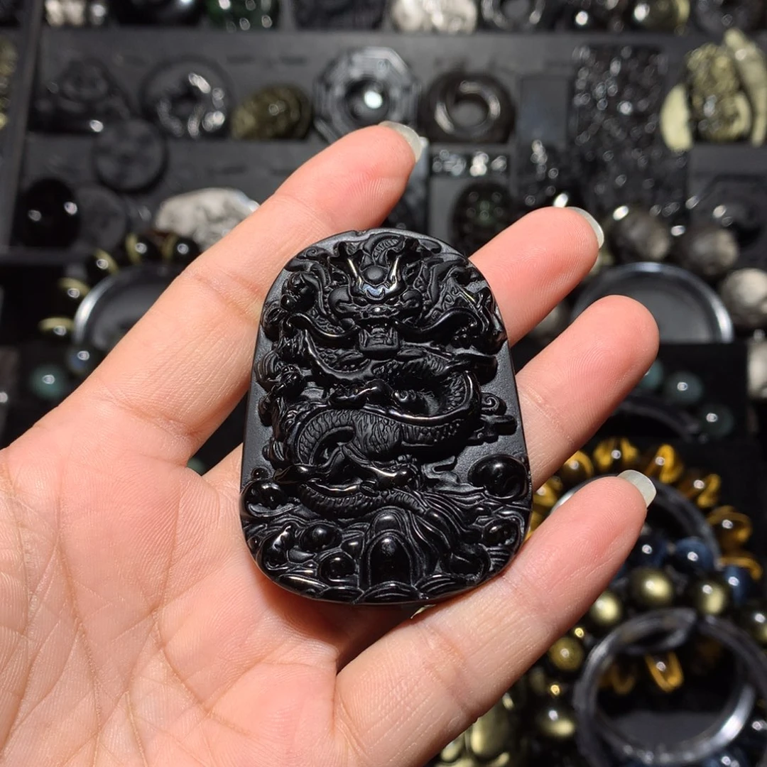 修***闲黑曜岩未镶嵌珠宝奇石