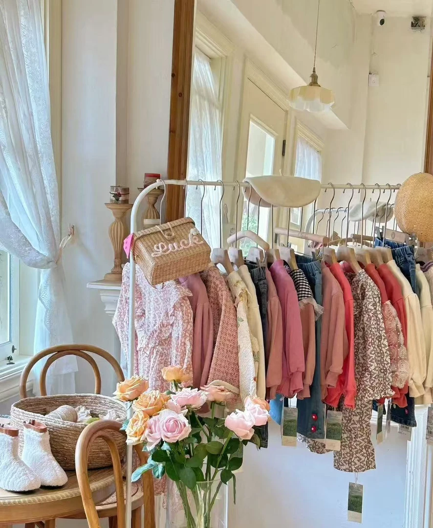 秋冬儿童加厚加绒碎花棉服女童洋气保暖