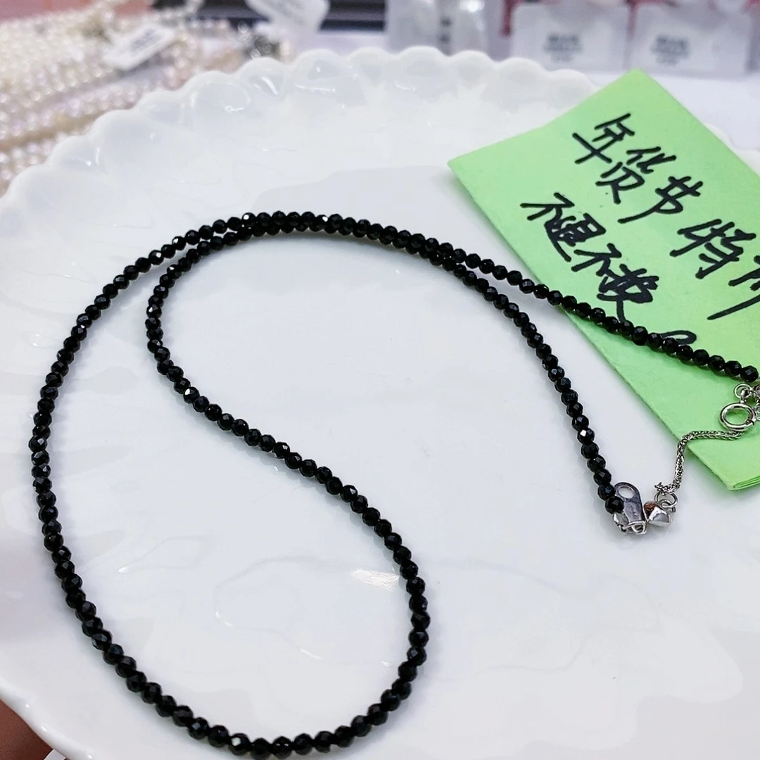 尖晶石颈饰银S925镶嵌