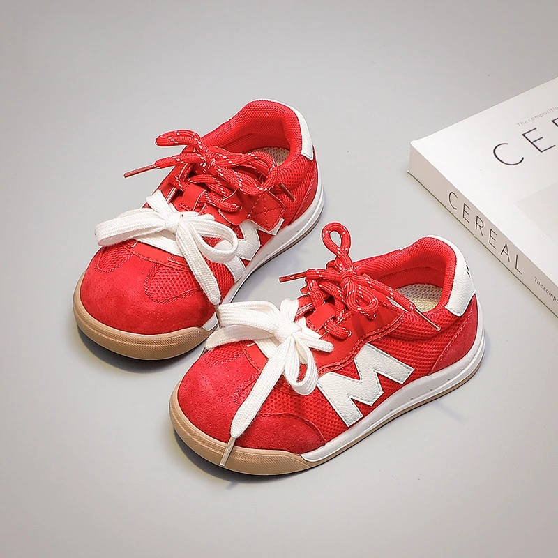 女童鞋儿童板鞋2025新款春秋季男童软底阿甘鞋跑步鞋537105