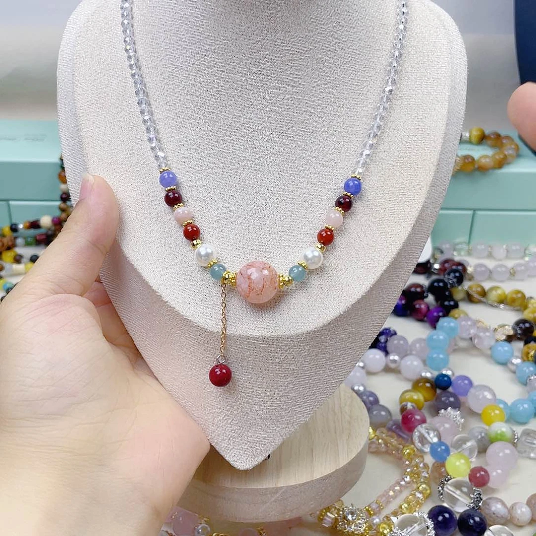 水晶手链银S925镶嵌