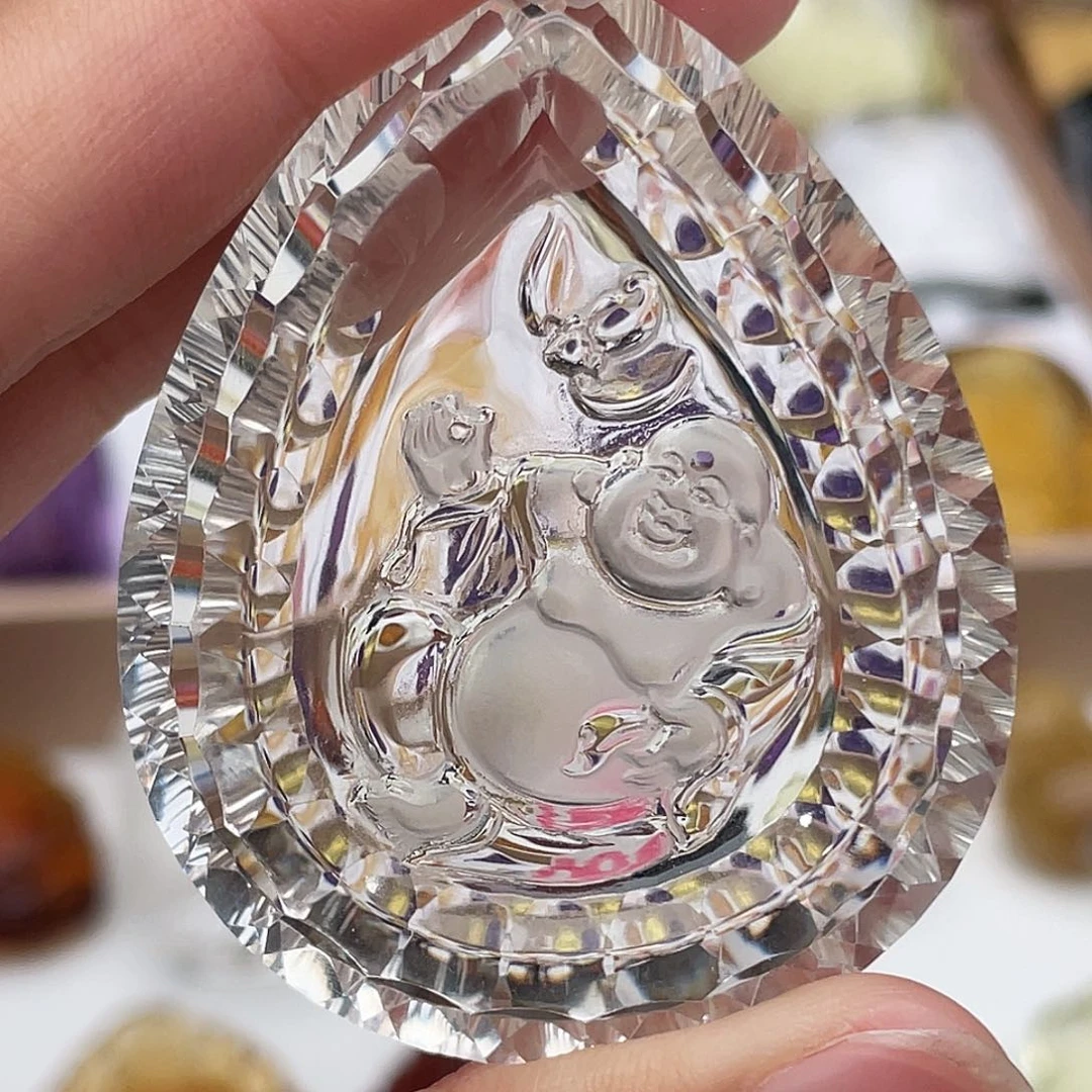 水晶未镶嵌项链定制吊坠佛公