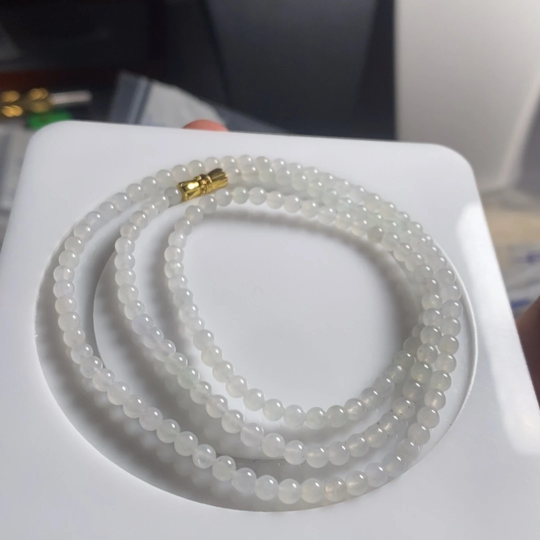 定制翡翠未镶嵌44 缅甸翡翠A货卡3.8