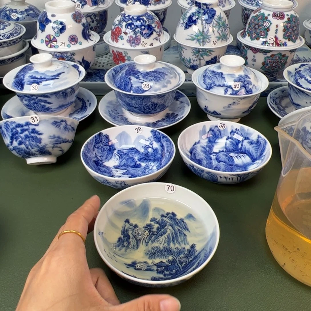 木木景德镇纯手工纯手绘茶具70