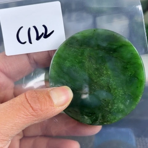 和田玉珠宝半成品未镶嵌海*