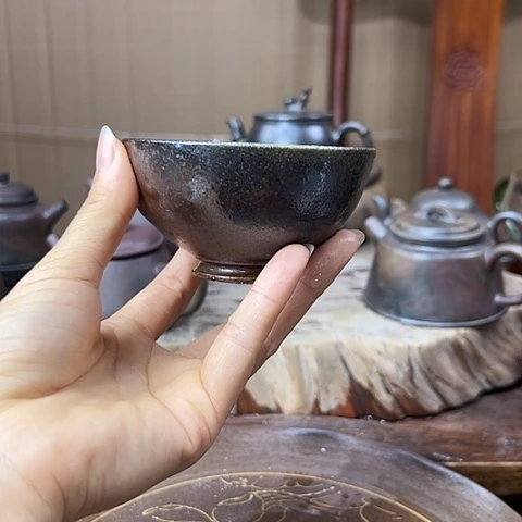 戬谷龙窑坭兴陶柴烧壶39