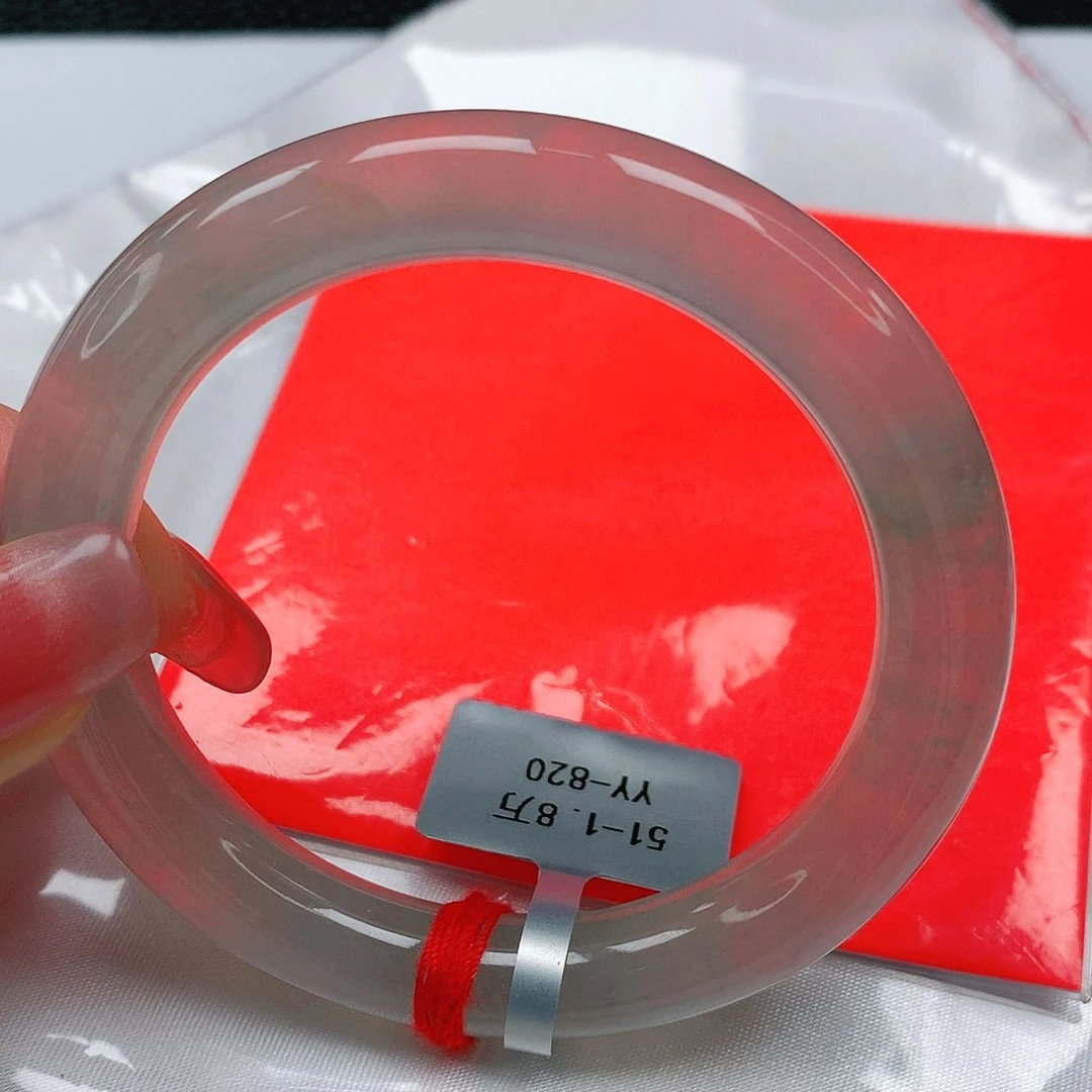 翡翠手镯未镶嵌缅甸天然a货翡翠51圆条