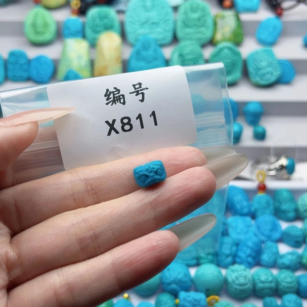 绿松石珠宝奇石未镶嵌肖****托