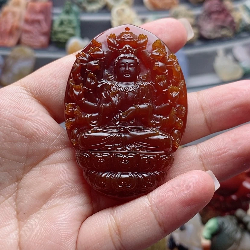 【闪购商品】未镶嵌吊坠定制玛瑙开*