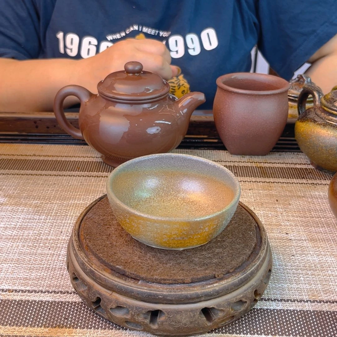 茶壶紫砂青段柴烧80cc