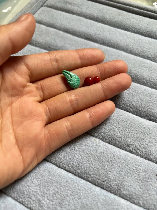 南红小配饰圆珠8mm