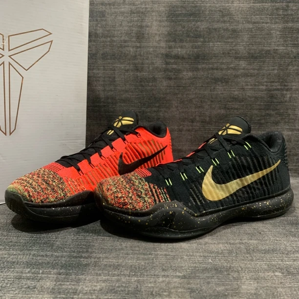 43码/科比10 Elite Christmas 圣诞节五冠王 九九新 带原盒篮球鞋