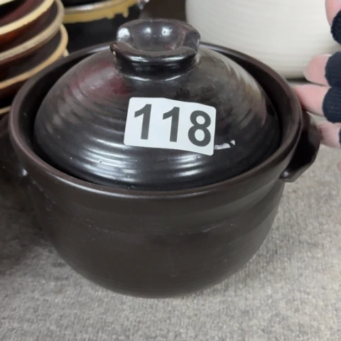 泥塑磁州窑出口尾货干烧锅口径1812.5