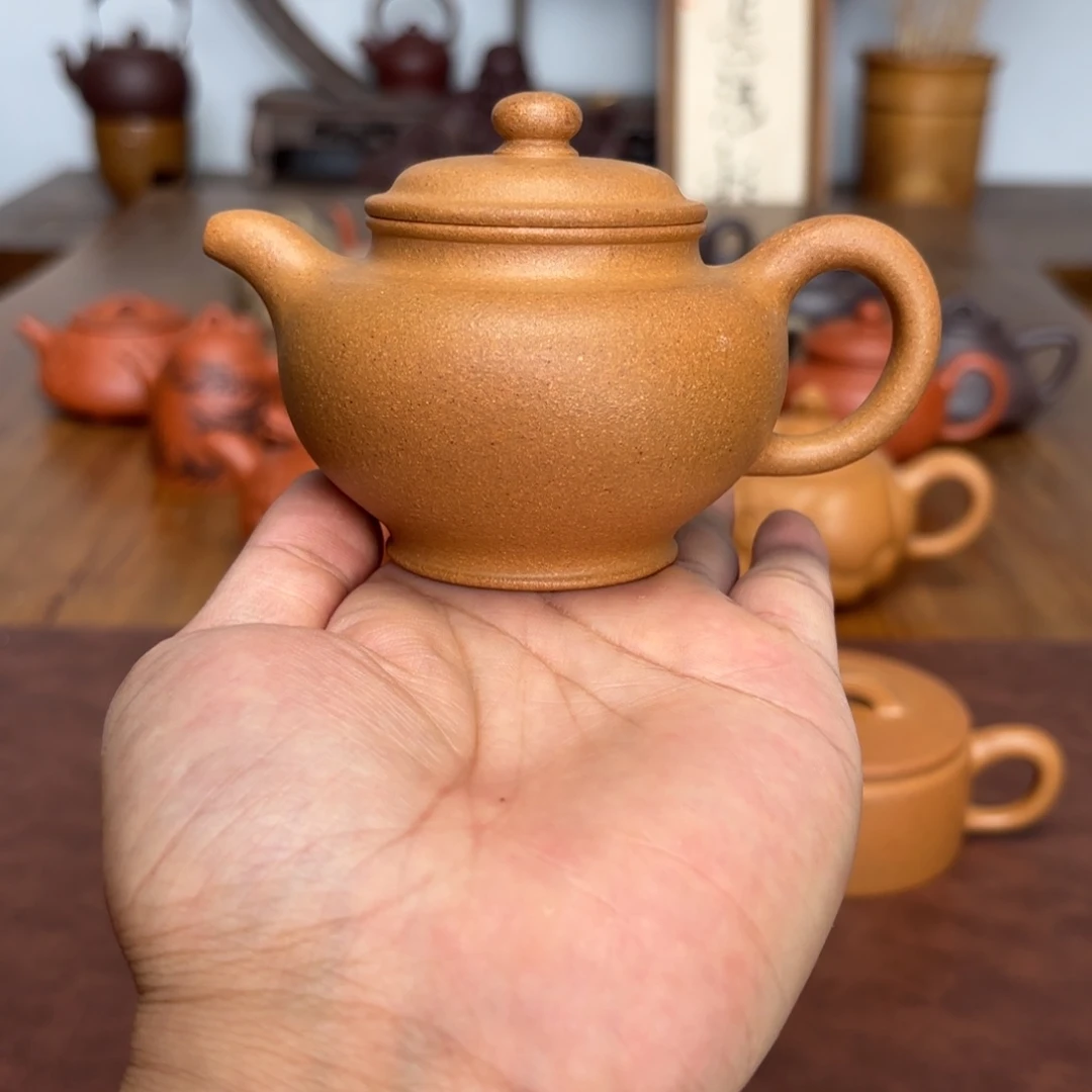 茶壶紫砂掇只150毫升黄金段