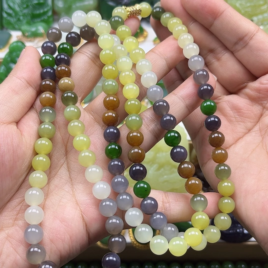 项链未镶嵌和田玉108颗卡8