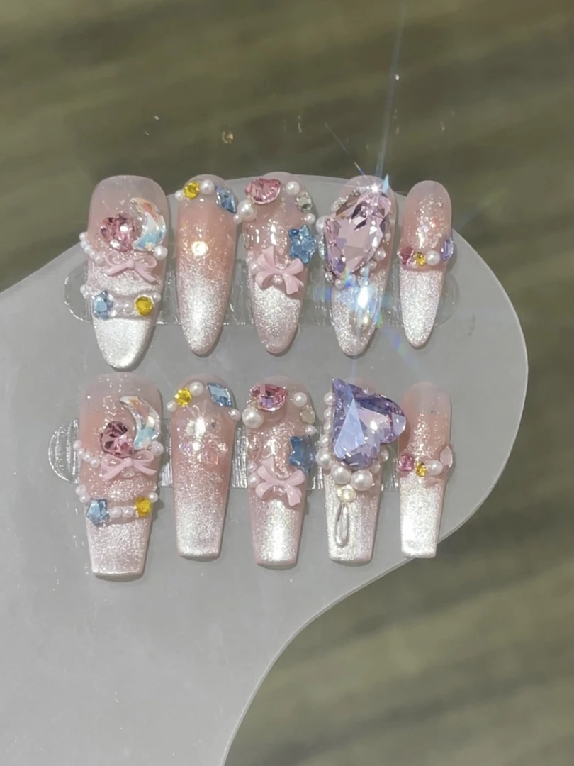 【邻家姑娘】施华洛华子高级可拆卸式穿戴甲