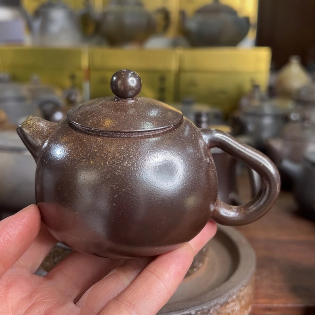 贵台龙窑柴烧茶壶A60