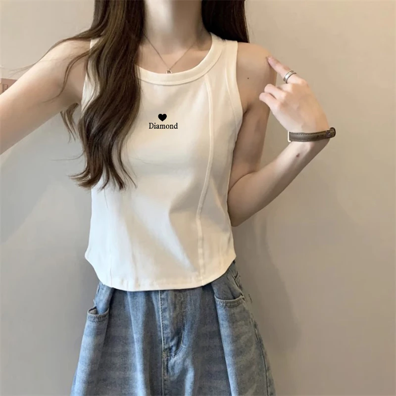 胖mm大码小吊带背心女2025夏季新款外穿短款内搭打底修身无袖上衣