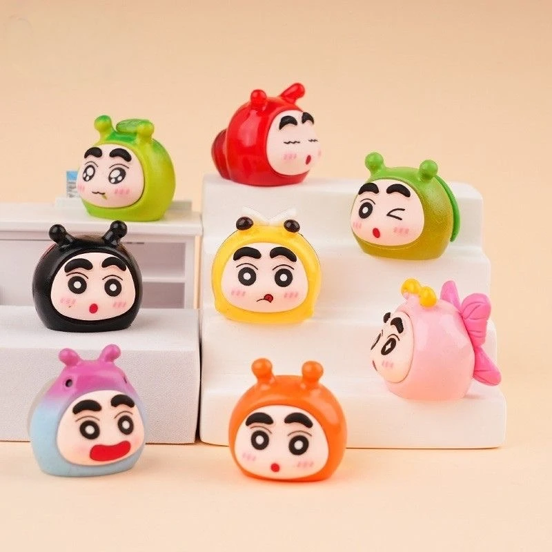 【硕硕家】对对碰桌面公仔昆虫小新萌粒摆件