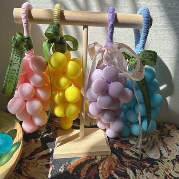 手工马卡龙葡萄香皂成品香薰摆件网红diy伴手礼车载香薰家用大号