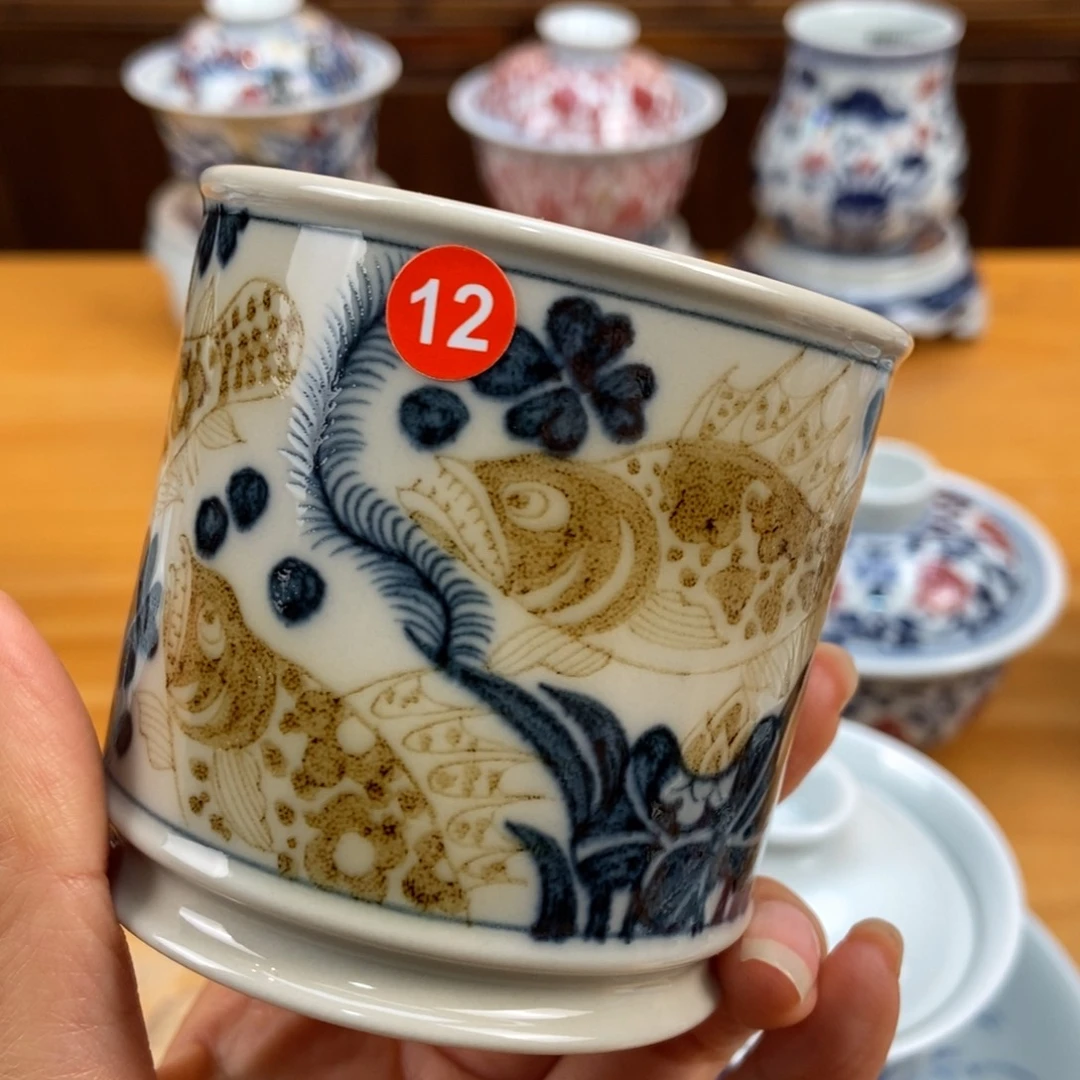 手绘现代茶具非古董