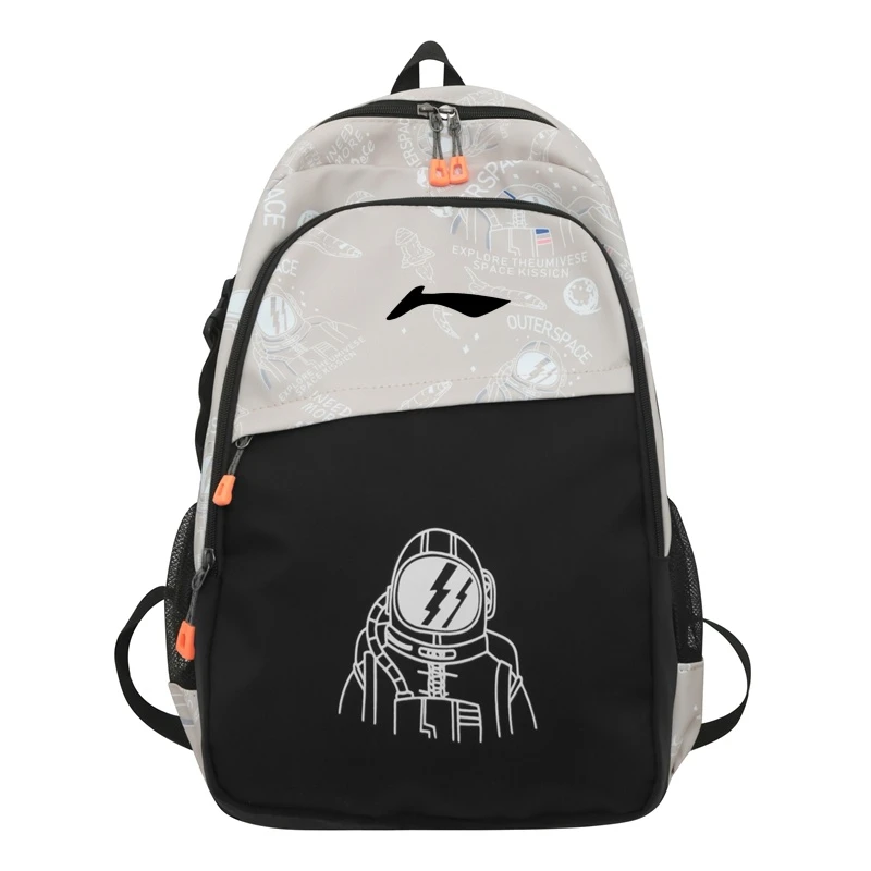 摩登潮酷大学生拉链男士背包简约男女双肩包电脑包运动休闲百搭