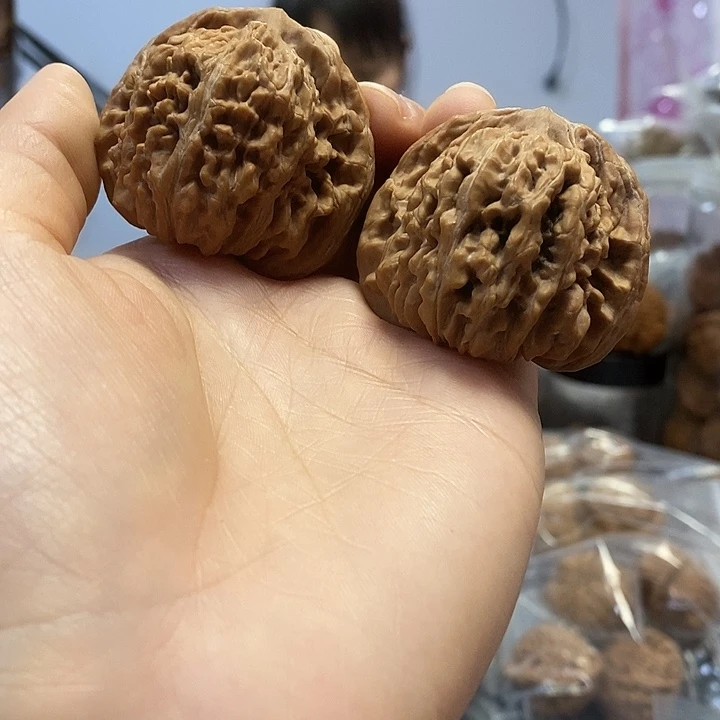 把件文玩核桃45红皮四座楼