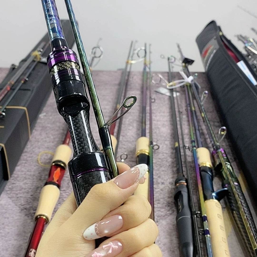 【闪购商品】3.8m碳素与**渊两节路亚杆