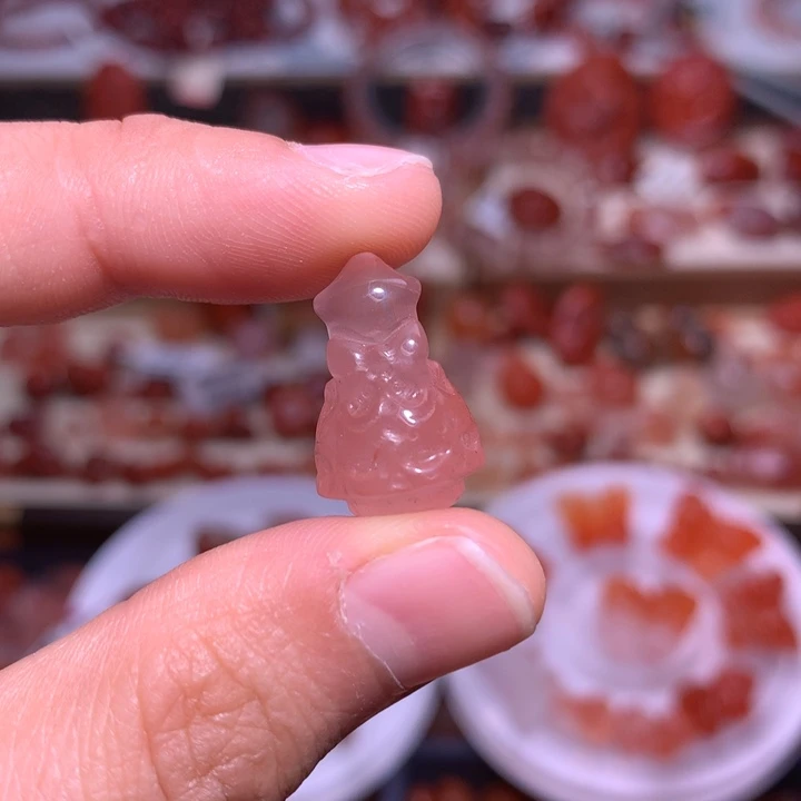 南红玛瑙合金珠宝半成品圣诞树