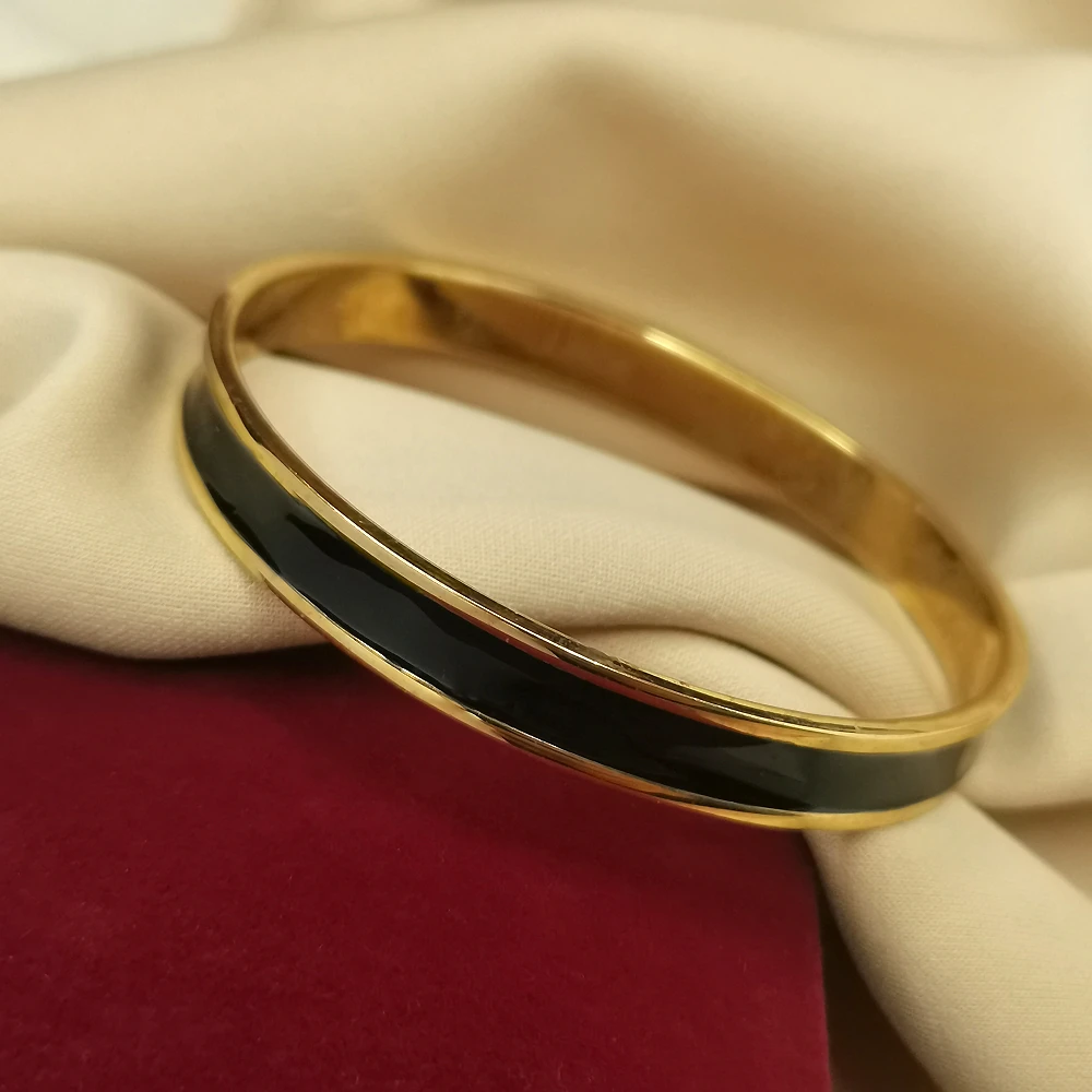 MONET经典黑金珐琅手镯[2412231-071]