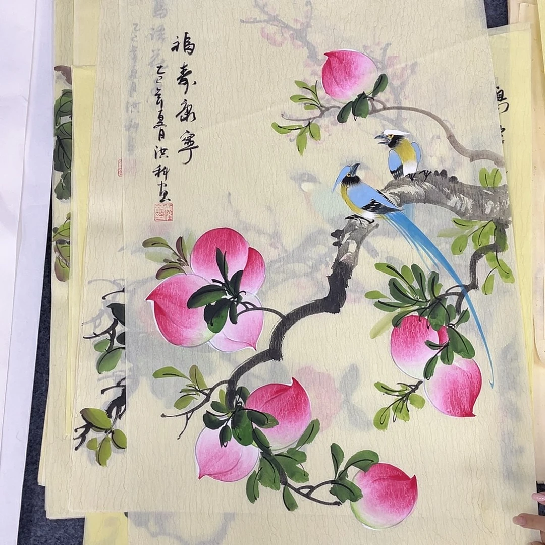 国画作品小姐姐放漏…