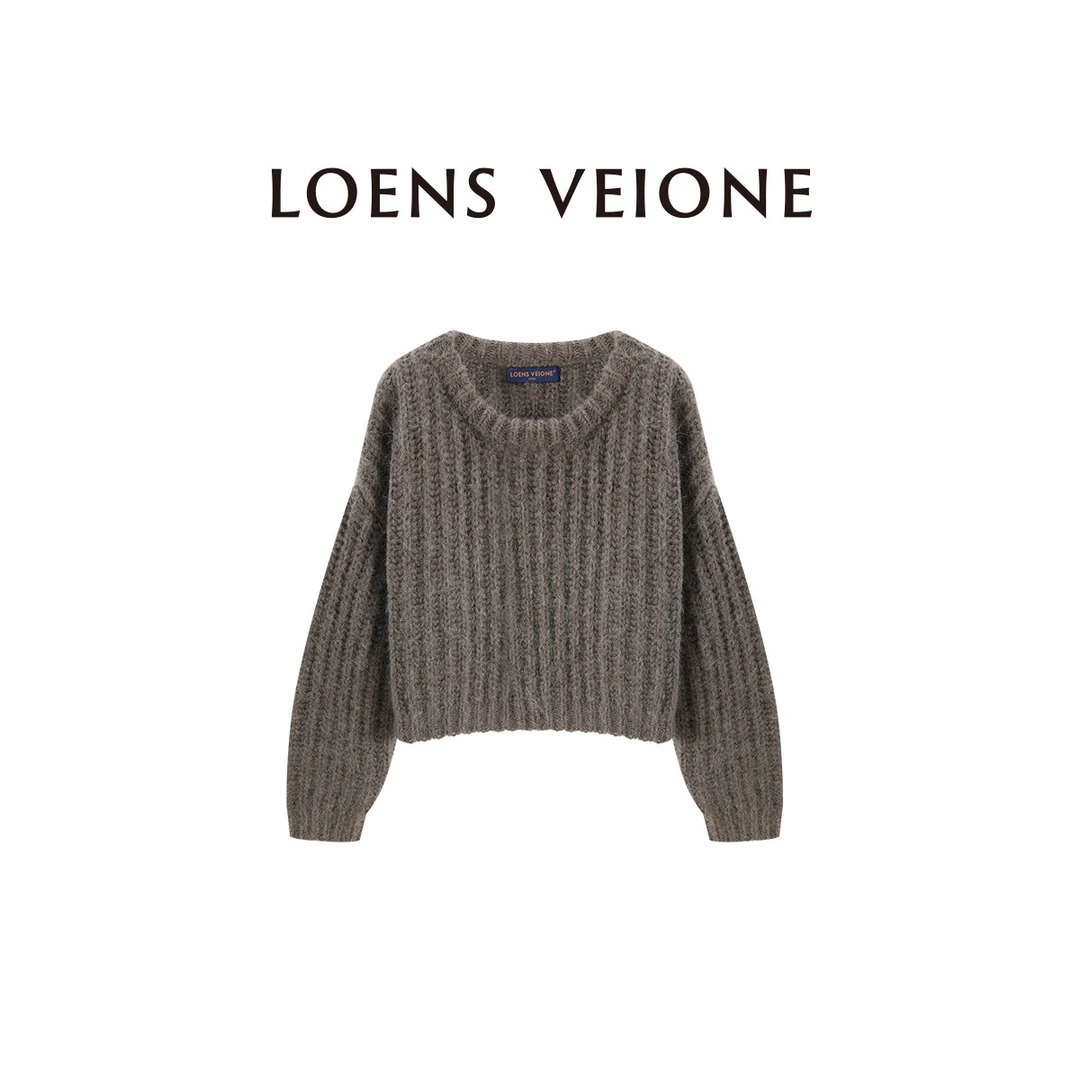 LOENSVEIONE/罗拉【鲲之梦境】 马海毛+绵羊毛 羊毛衫23CVCA0583N