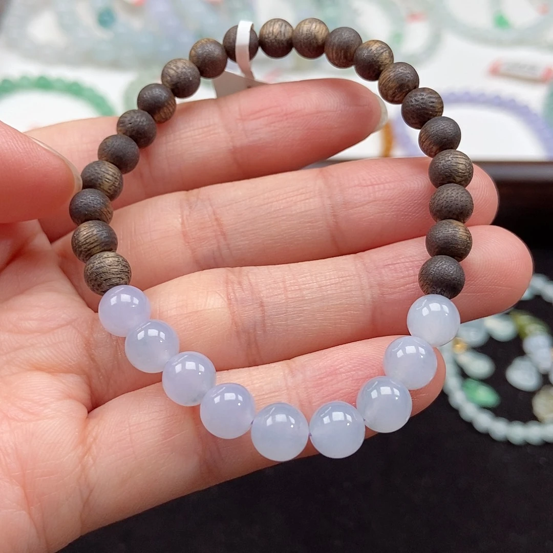 翡翠未镶嵌手串卡7