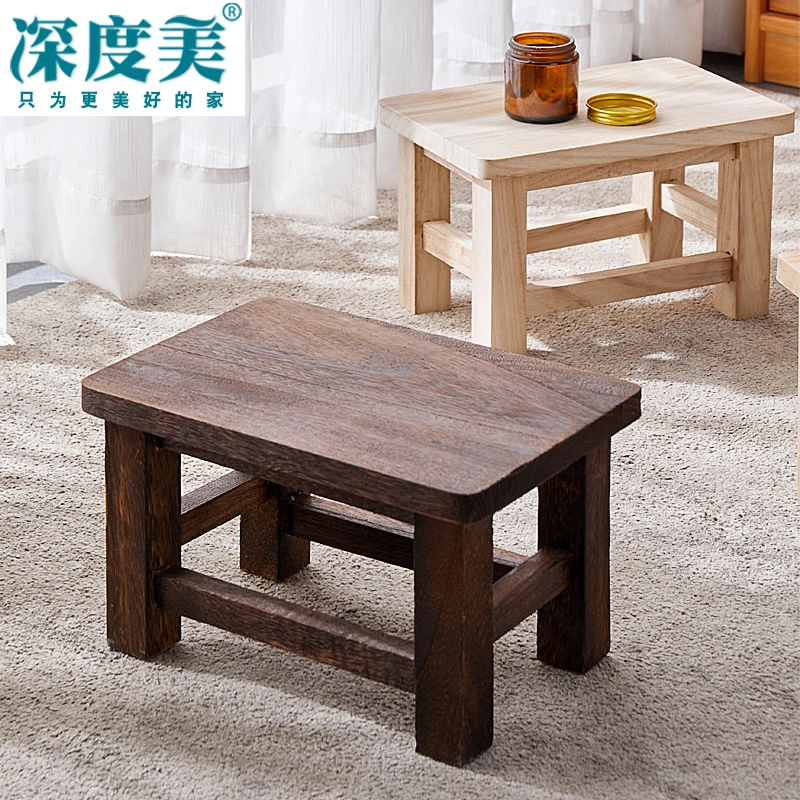 新疆包邮西藏包邮【小扬哥推荐】新款全实木小凳子家用成人复古换客