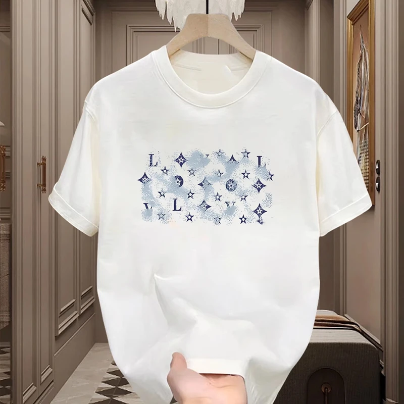 仓石一树纯棉短袖t恤男夏季休闲圆领宽松大码百搭潮流男士体恤潮