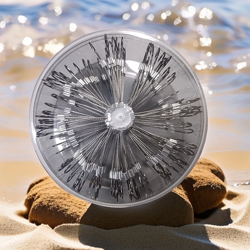 钢丝翻板钩新型鲢鳙爆炸钩防缠离底钓反底钓加强型伊势尼纯手工