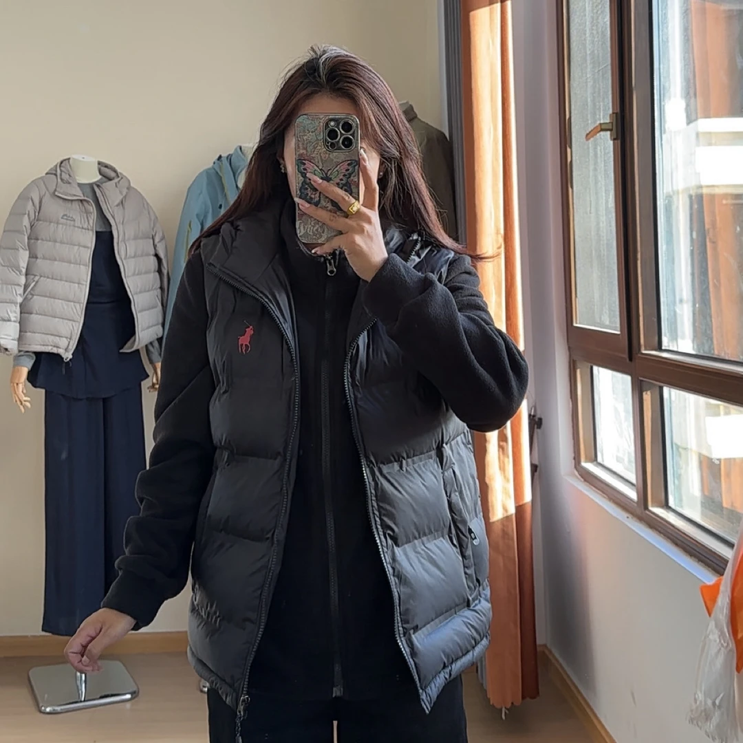 马甲棉服加抓绒两件套男女同款