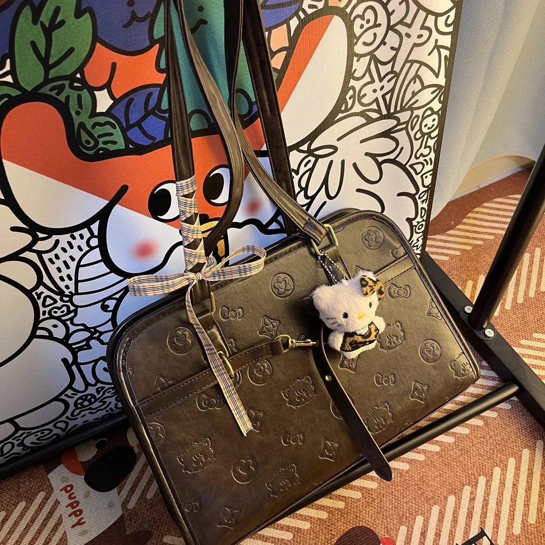 喵喵仙贝小众女包Mikko压纹公文包-A123